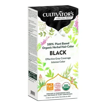 Cultivator's Organic Herbal Hair Colour in BLACK *stocks ETA mid May 2026