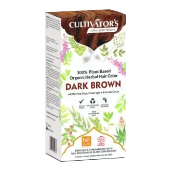 Cultivator's Organic Herbal Hair Colour in DARK BROWN