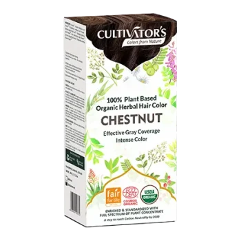 Cultivator's Organic Herbal Hair Colour in CHESTNUT